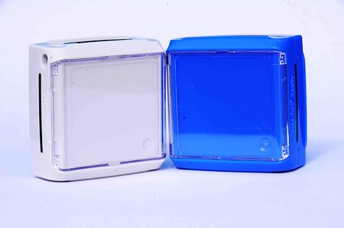 SXCAOS Flashy 6330 (30x30) Round Pocket Small Stamp (1 Royal Blue Ink)