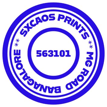 SXCAOS Flashy 6330 (30x30) Round Pocket Small Stamp (1 Royal Blue Ink)