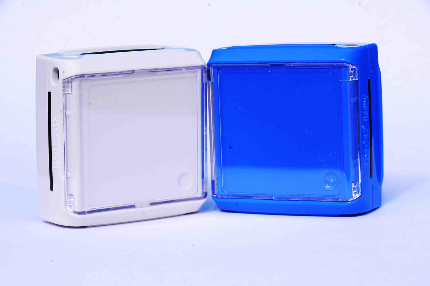 SXCAOS Flashy 6330 (30x30) Round Pocket Small Stamp (1 Royal Blue Ink)