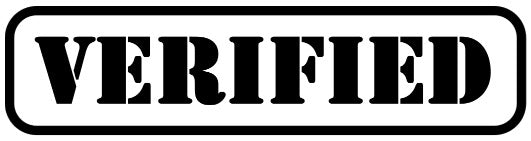 VERIFIED Stamp 29x54 MM