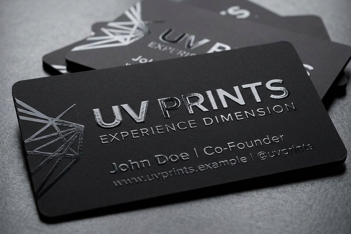 Spot UV Printed Custom Visting Cards
